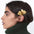 Tiitaa.com × Tiitaa: Pleated Metal Hair Clips runway look in Gold