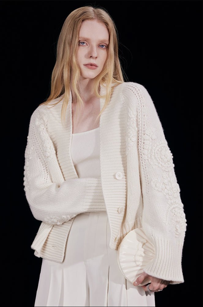 Tiitaa.com × Tiitaa: V - neck Off - shoulder Sweater(Check Below Same Price With Tmall） runway look in F