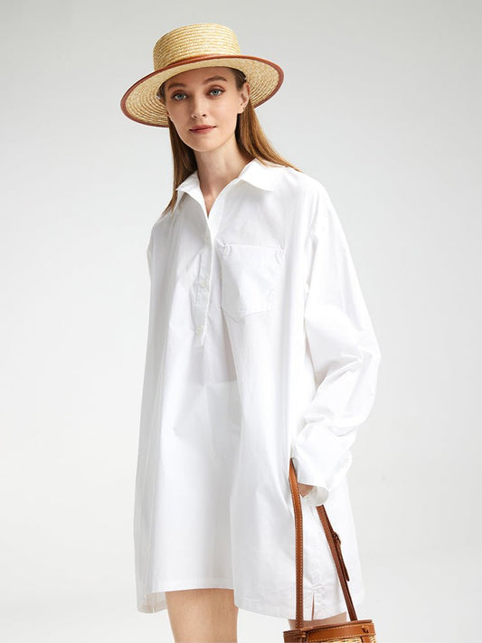 Tiitaa.com × Tiitaa: Cotton French Casual Shirt Dress(Check Below Same Price With Taobao） runway look in 6 - 8