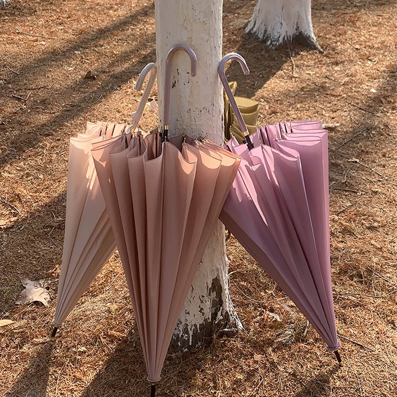 Tiitaa.com × Tiitaa: Long Handle Umbrella runway look in Cinnamon
