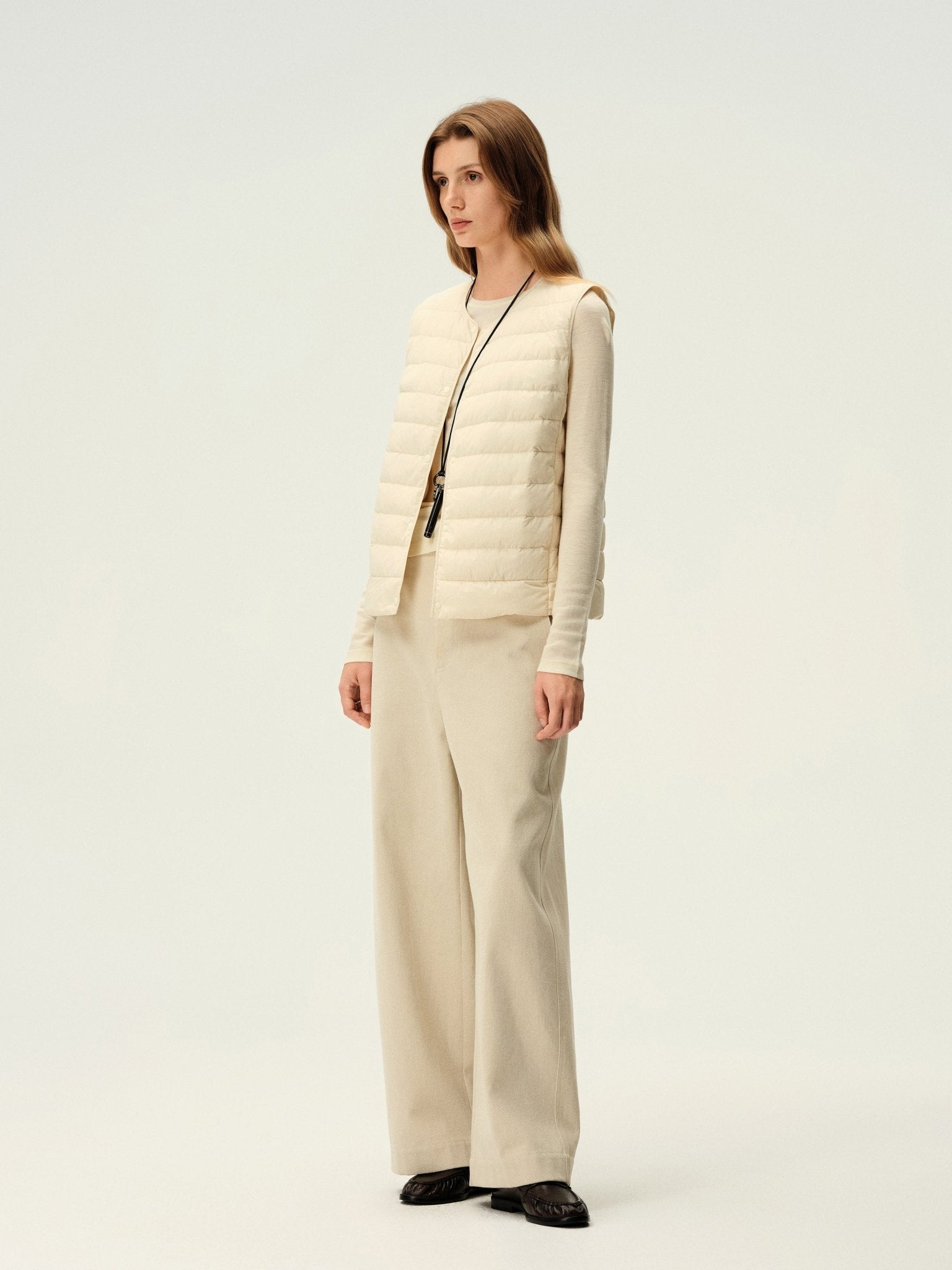 Tiitaa.com × Tiitaa: Sickle Cut Straight Leg Pants(Check Below Same Price With Tmall） runway look in Linen