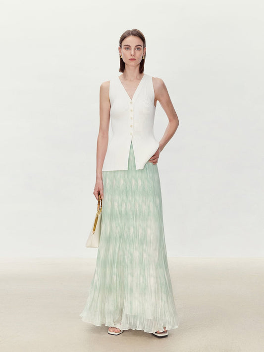 Tiitaa.com × Tiitaa: Halo Print Draped Half Skirt(Check Below Same Price With Tmall） runway look in 4