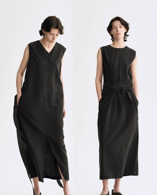 Tiitaa.com × Tiitaa: Design Loose Dress(Check Below Same Price With Tmall） runway look in Black