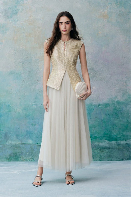 Tiitaa.com × Tiitaa: Fake Two - piece Beaded Dress(Check Below Same Price With Tmall） runway look in 0 - 2
