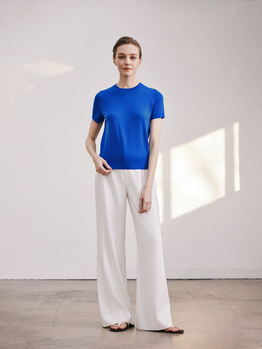 Tiitaa.com × Tiitaa: Slim Short - sleeved Bottom Shirt(Check Below Same Price With Taobao） runway look in 6 - 8