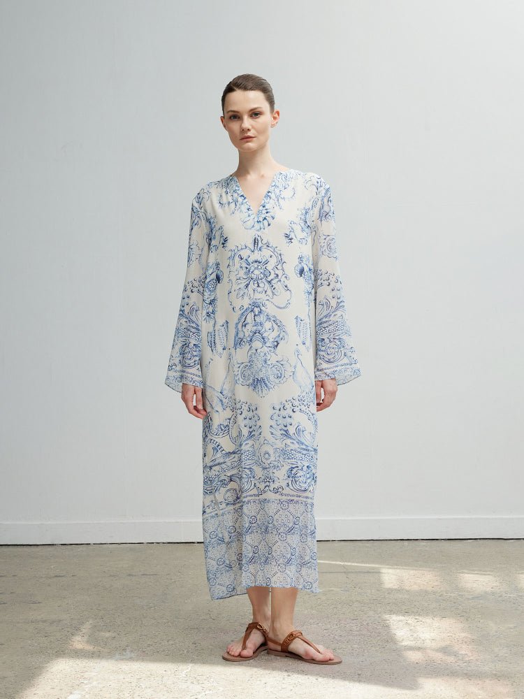 Tiitaa.com × Tiitaa: Celadon Porcelain New Chinese Dress(Check Below Same Price With Taobao） runway look in 4