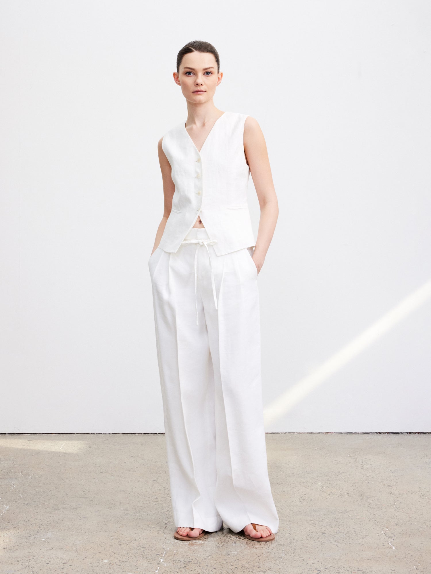 Tiitaa.com × Tiitaa: Linen Wide - legged Pants(Check Below Same Price With Taobao） runway look in 6 - 8