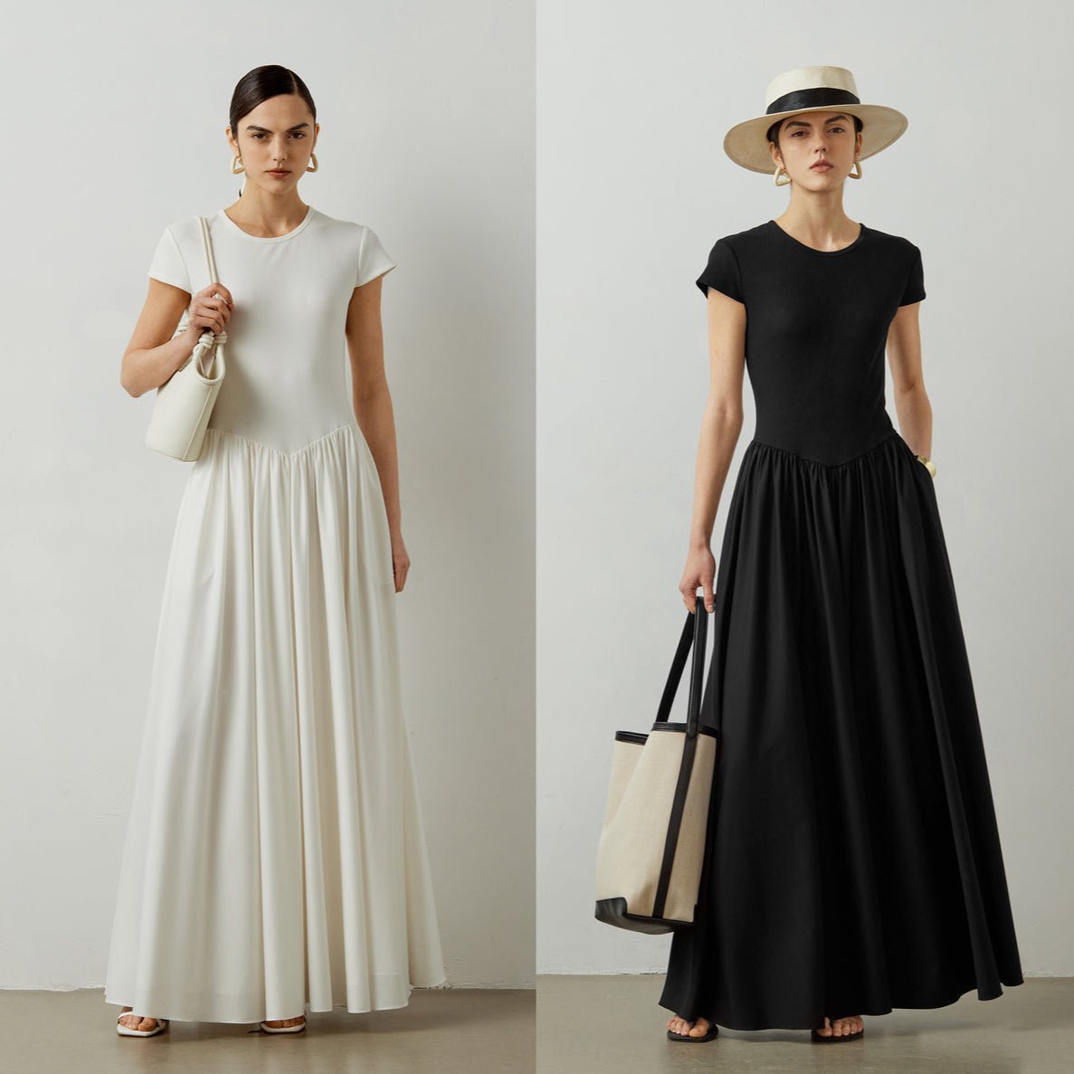 Tiitaa.com × Tiitaa: French Round Neck Dress(Check Below Same Price With Tmall） runway look in White