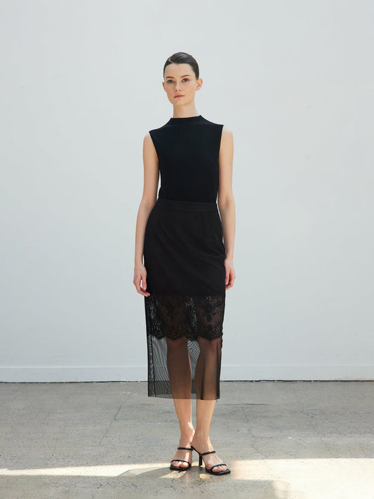 Tiitaa.com × Tiitaa: Mesh Lace Half Skirt(Check Below Same Price With Taobao） runway look in 6 - 8