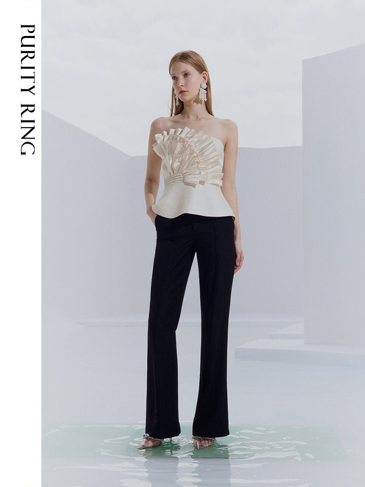 Tiitaa.com × Tiitaa: Champagne Jacquard Satin Sheath Top(Check Below Same Price With Tmall） runway look in 0