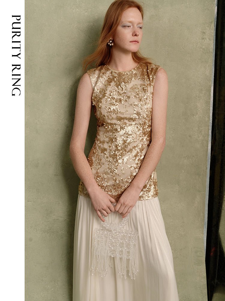 Tiitaa.com × Tiitaa: Sparkling Sequin Splicing Dress(Check Below Same Price With Tmall） runway look in 0 - 2