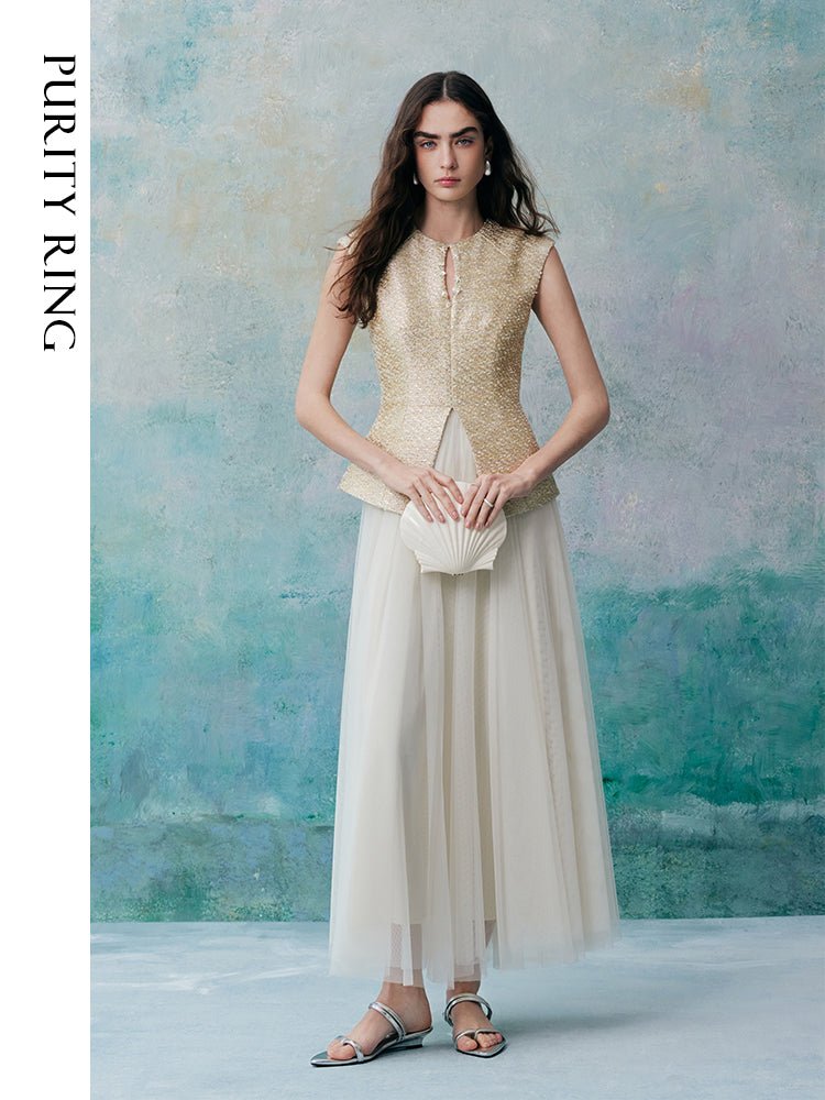 Tiitaa.com × Tiitaa: Fake Two - piece Beaded Dress(Check Below Same Price With Tmall） runway look in 0 - 2