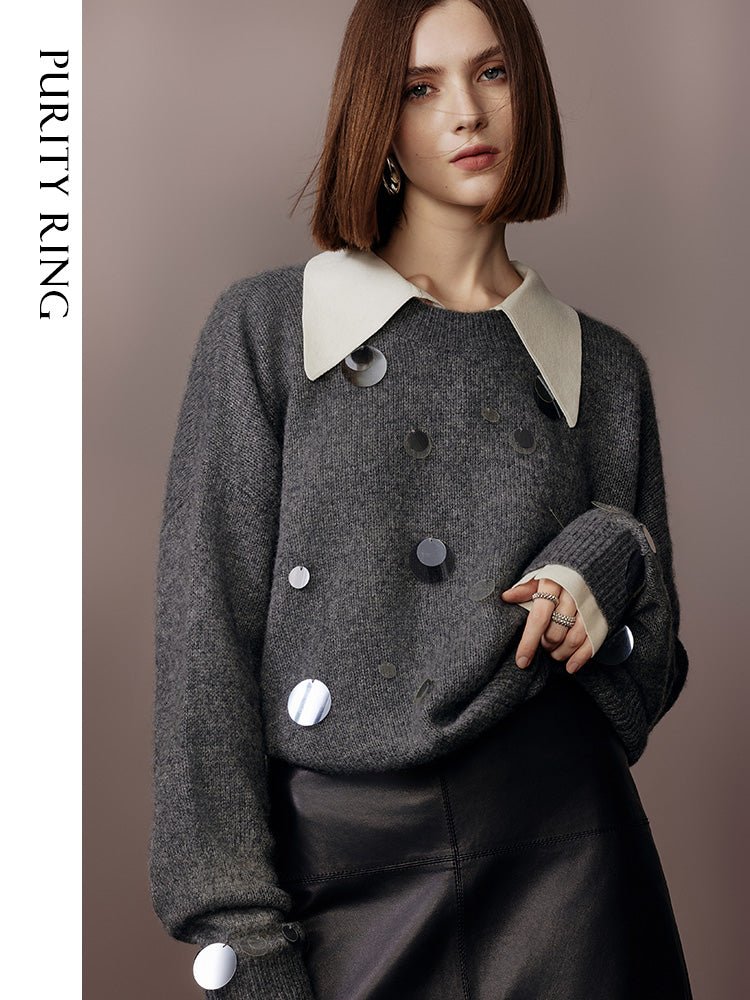 Tiitaa.com × Tiitaa: Sequined Wool Coat(Check Below Same Price With Tmall） runway look in 6 - 8