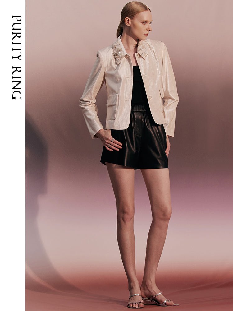 Tiitaa.com × Tiitaa: Silicone Beaded Lapel Jacket(Check Below Same Price With Tmall） runway look in 6 - 8