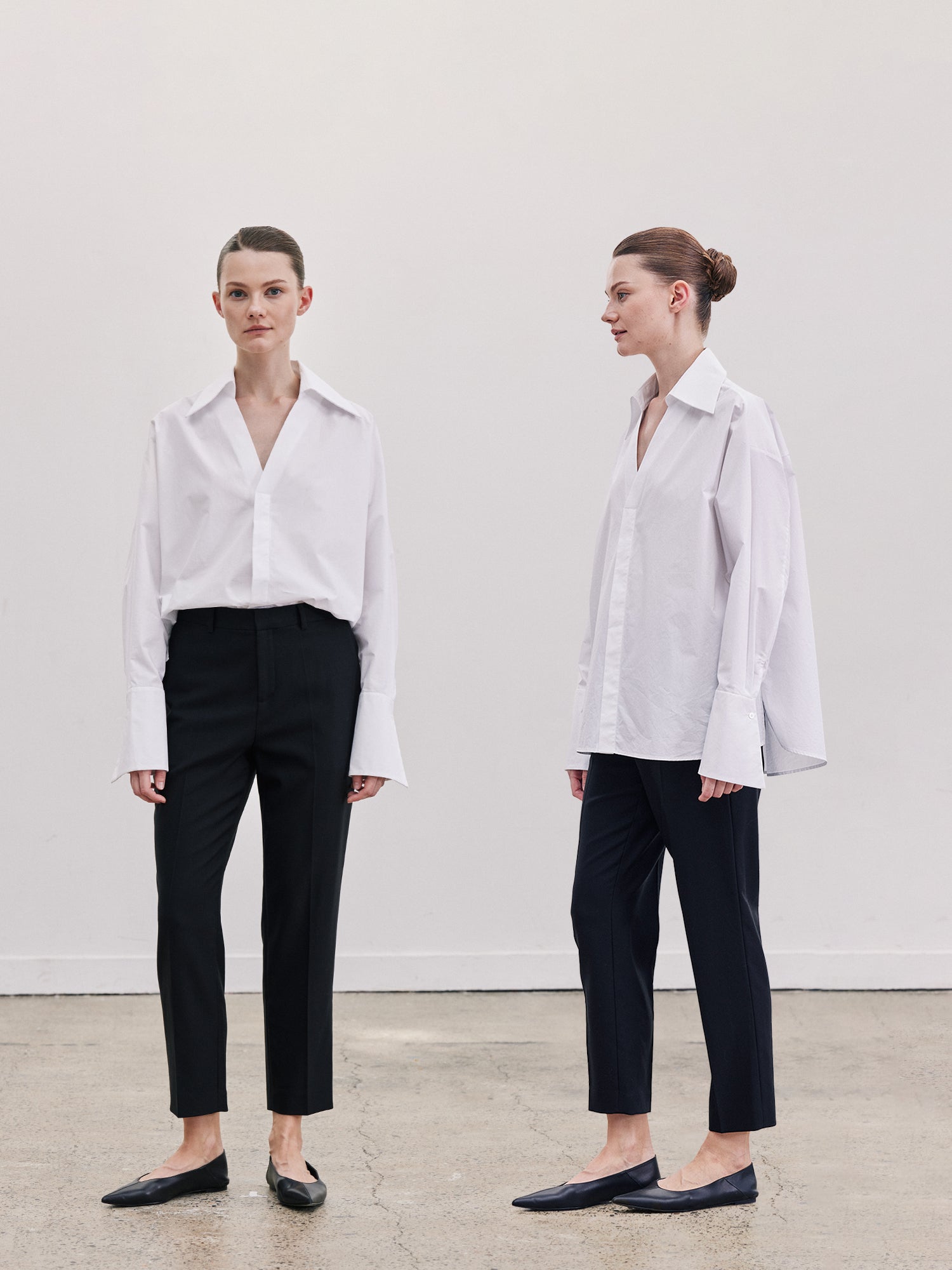Tiitaa.com × Tiitaa: V - neck Cotton Shirt(Check Below Same Price With Taobao） runway look in 4