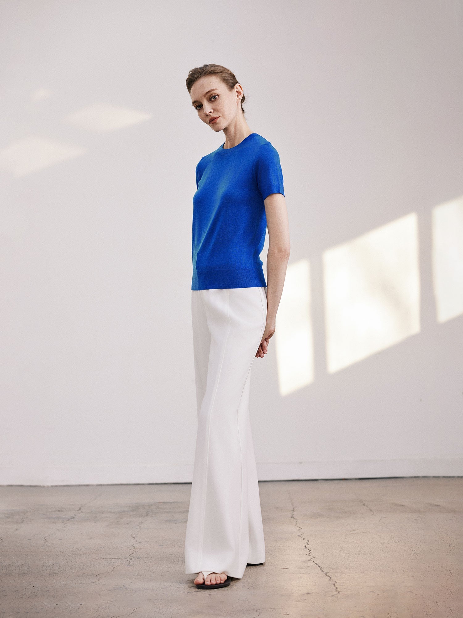 Tiitaa.com × Tiitaa: Slim Short - sleeved Bottom Shirt(Check Below Same Price With Taobao） runway look in 6 - 8