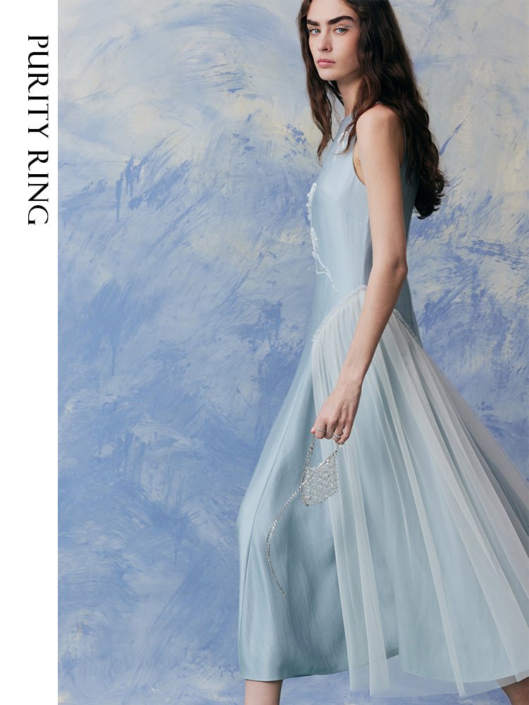 Tiitaa.com × Tiitaa: Beaded Round Neck Insert Dress(Check Below Same Price With Tmall） runway look in 0 - 2