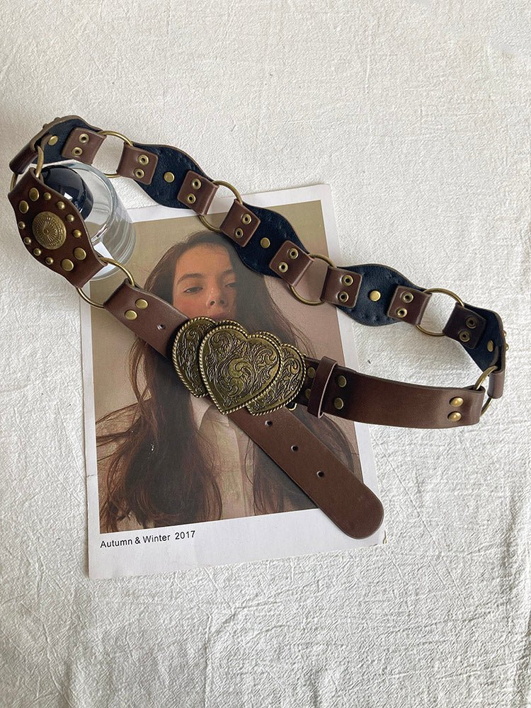 Tiitaa.com × Tiitaa: Carved Belt runway look in Curry