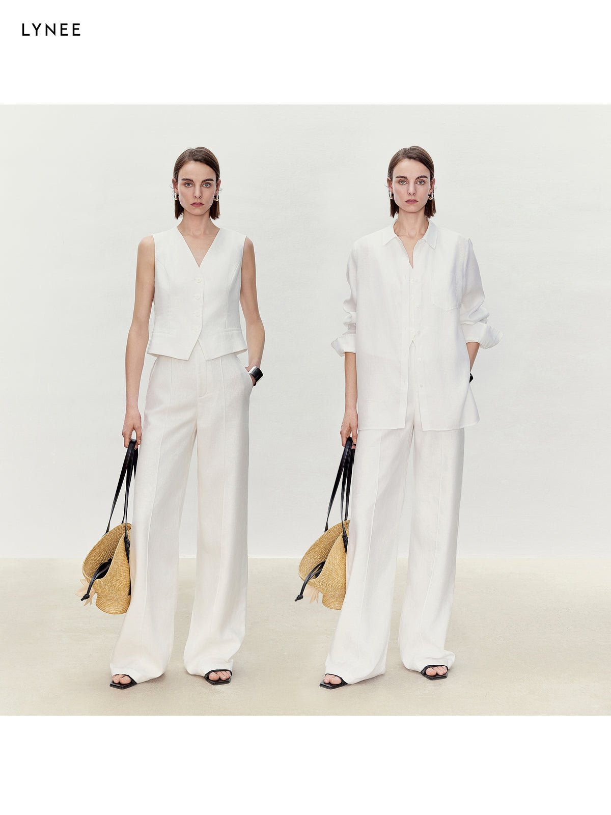 Tiitaa.com × Tiitaa: Linen V - neck Waisted Vest(Check Below Same Price With Tmall） runway look in 6 - 8