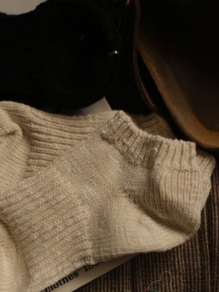 Tiitaa.com × Tiitaa: Crewel Socks runway look in Beige