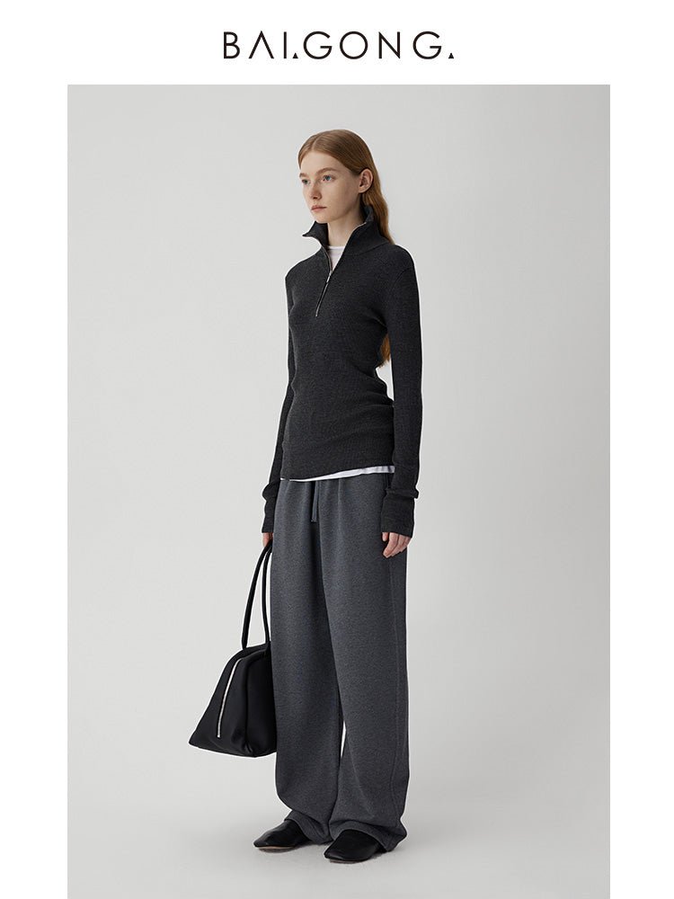 Tiitaa.com × Tiitaa: Casual Sweatpants(Check Below Same Price With Tmall） runway look in Dark Gray