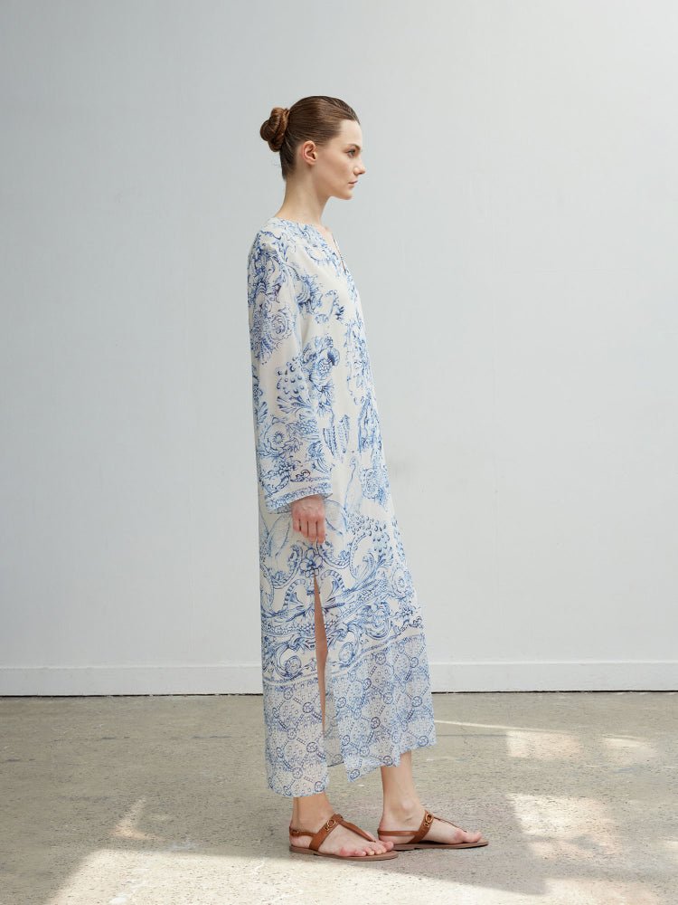 Tiitaa.com × Tiitaa: Celadon Porcelain New Chinese Dress(Check Below Same Price With Taobao） runway look in 4