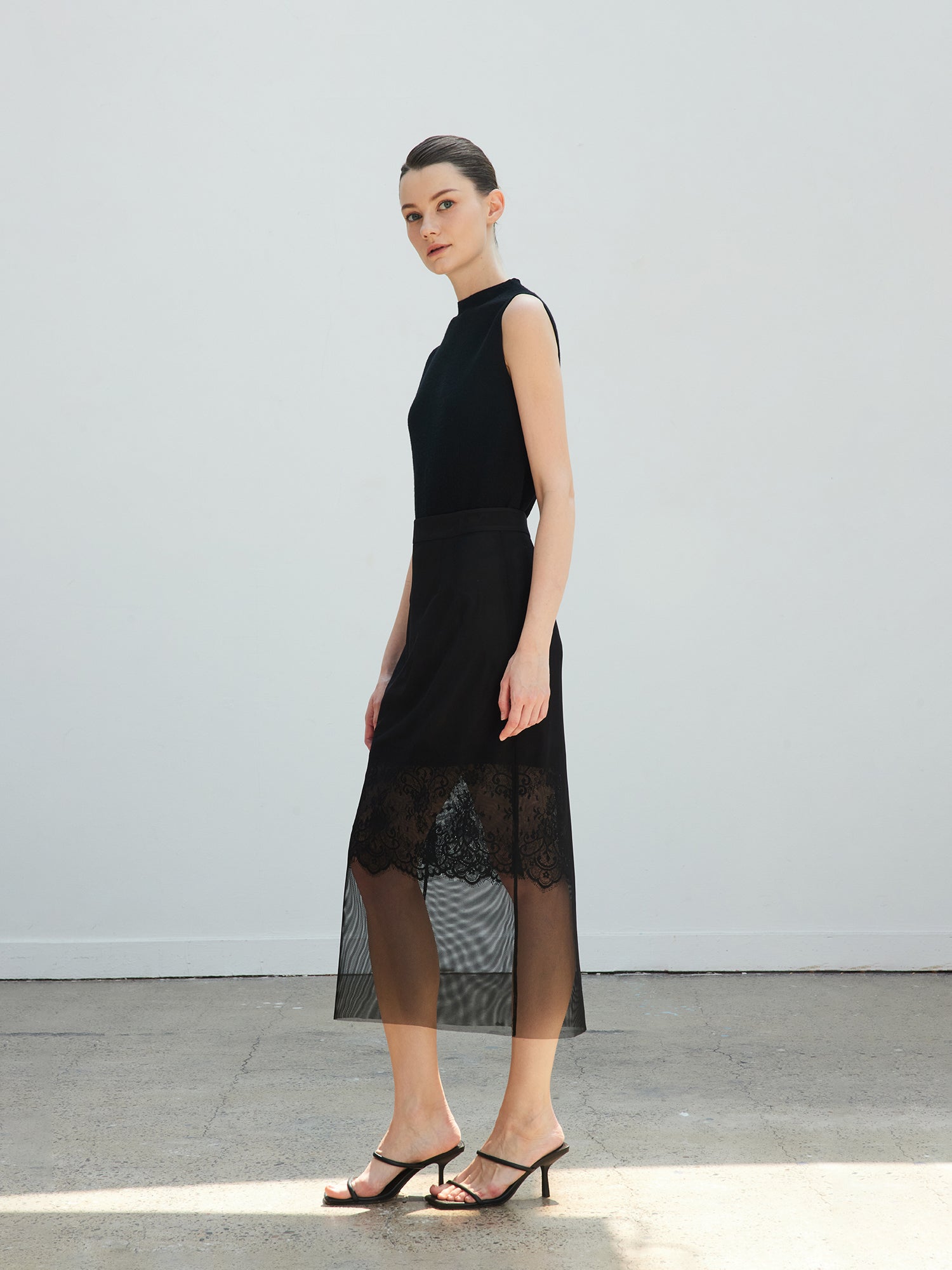 Tiitaa.com × Tiitaa: Mesh Lace Half Skirt(Check Below Same Price With Taobao） runway look in 6 - 8