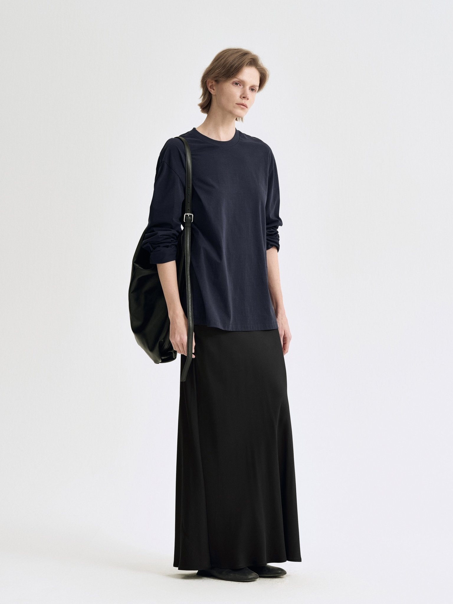 Tiitaa.com × Tiitaa: Mermaid Tail Side Split Halter Skirt(Check Below Same Price With Tmall） runway look in Black