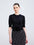 Tiitaa.com × Tiitaa: Round Neck Bow Knit Short Sleeve(Check Below Same Price With Taobao） runway look in Black