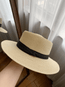 Tiitaa.com × Tiitaa: Webbing British Style Straw Hat runway look in Black Webbing