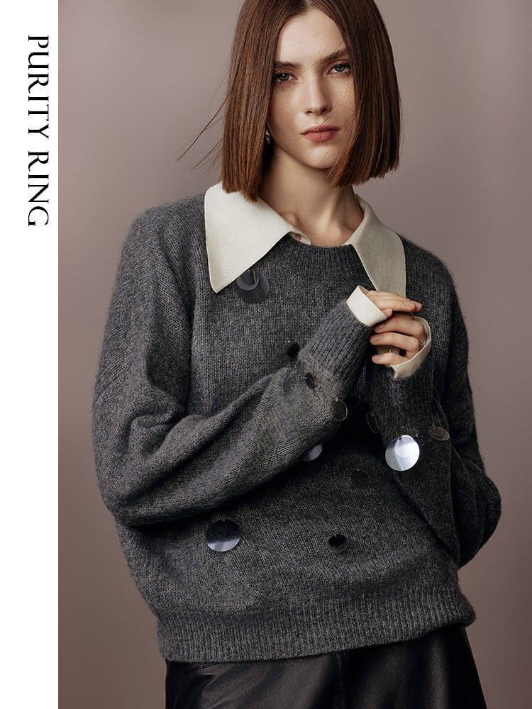 Tiitaa.com × Tiitaa: Sequined Wool Coat(Check Below Same Price With Tmall） runway look in 6 - 8