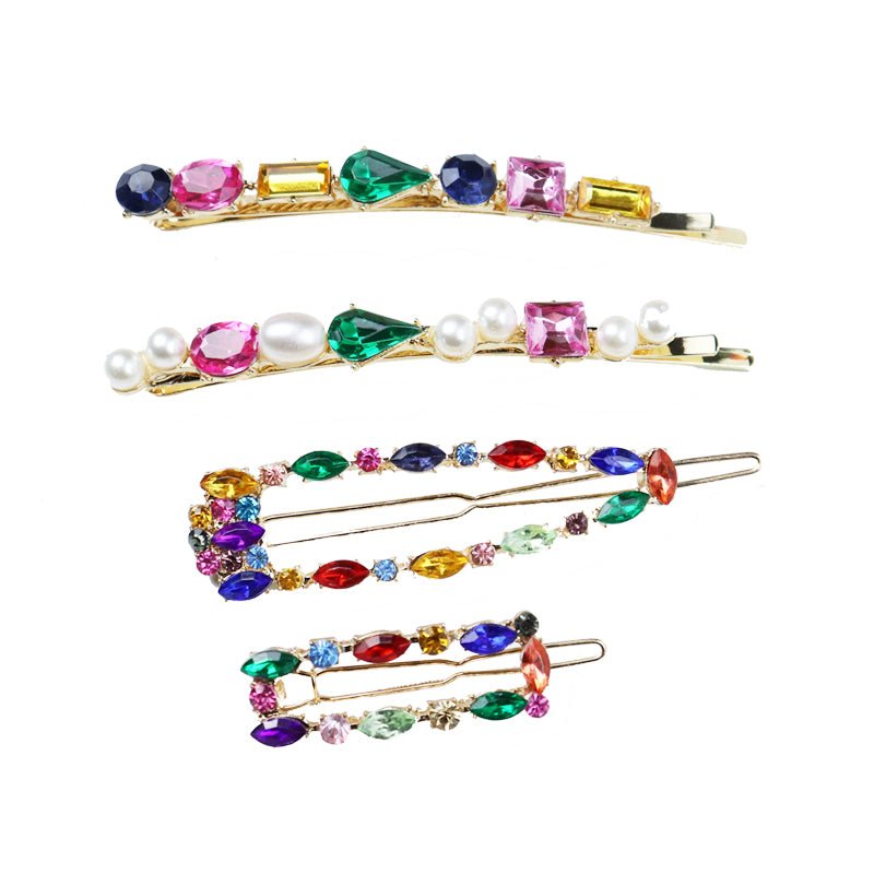 Tiitaa.com × Tiitaa: Rhinestone Hairpin Set runway look in Colorful