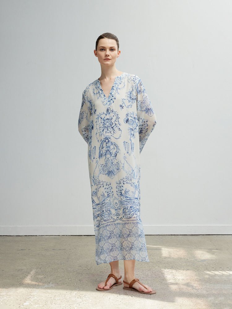 Tiitaa.com × Tiitaa: Celadon Porcelain New Chinese Dress(Check Below Same Price With Taobao） runway look in 4