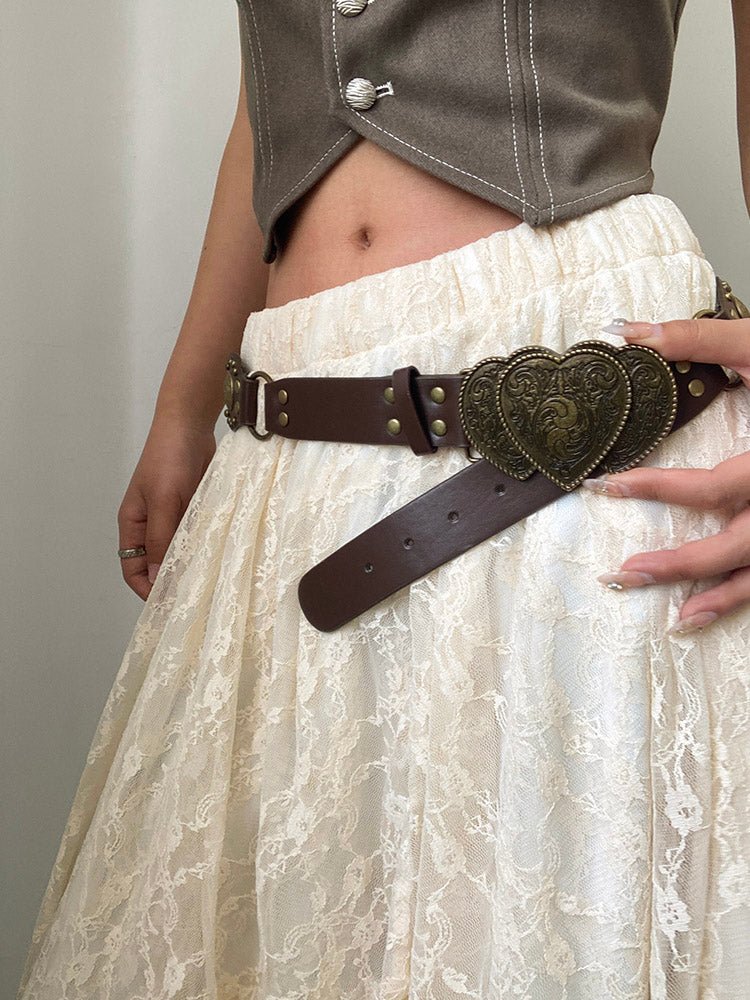 Tiitaa.com × Tiitaa: Carved Belt runway look in Curry