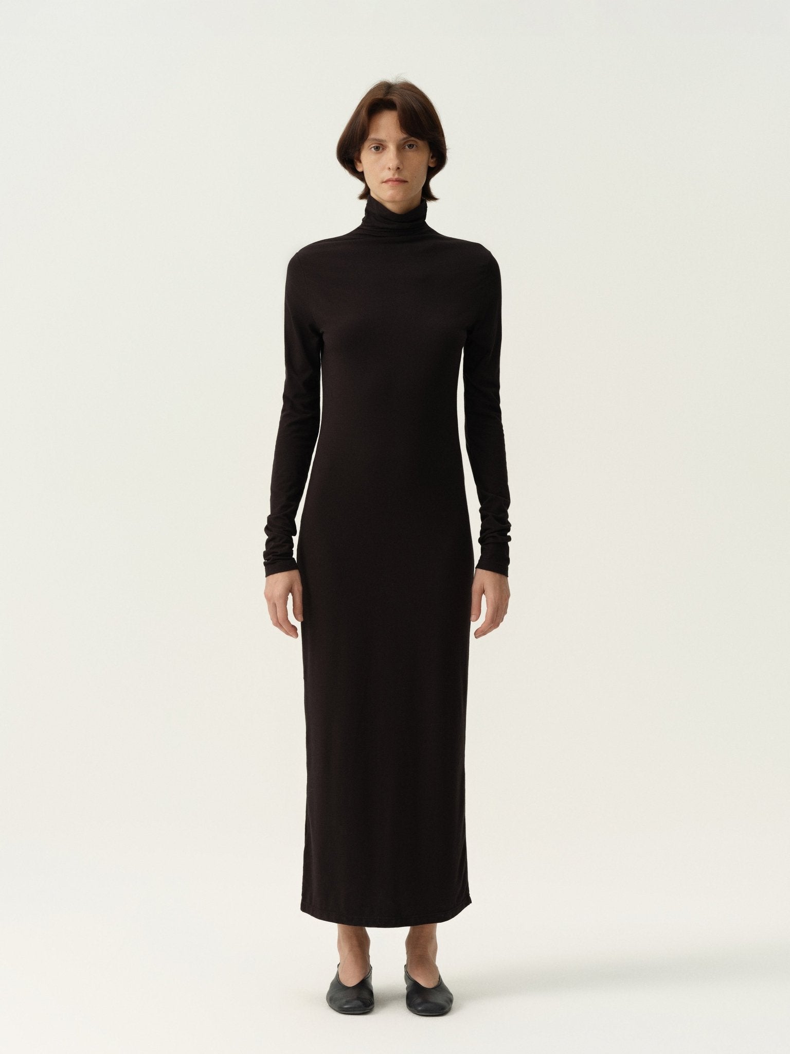 Tiitaa.com × Tiitaa: High Neck Dress(Check Below Same Price With Tmall） runway look in Brown