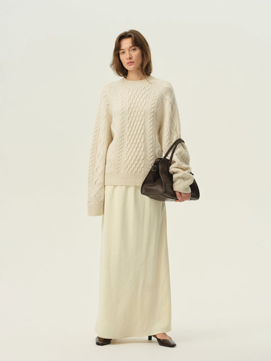 Tiitaa.com × Tiitaa: A - line Half - body Skirt(Check Below Same Price With Tmall） runway look in Almond