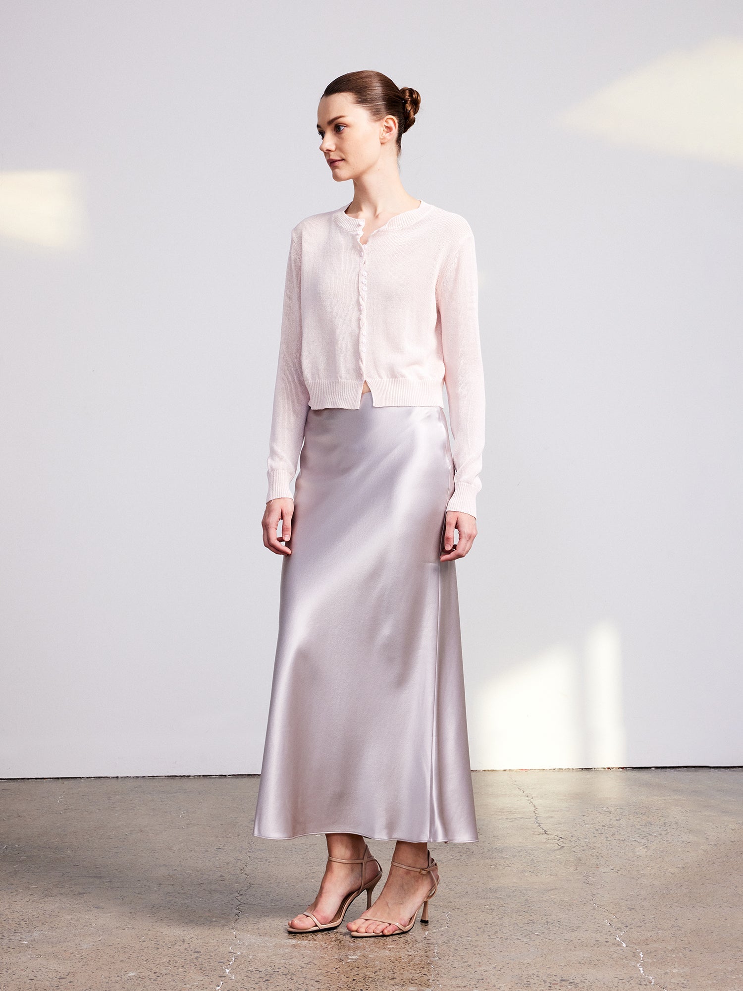 Tiitaa.com × Tiitaa: Fishtail Acetate Satin Long Half Skirt(Check Below Same Price With Taobao） runway look in 6 - 8