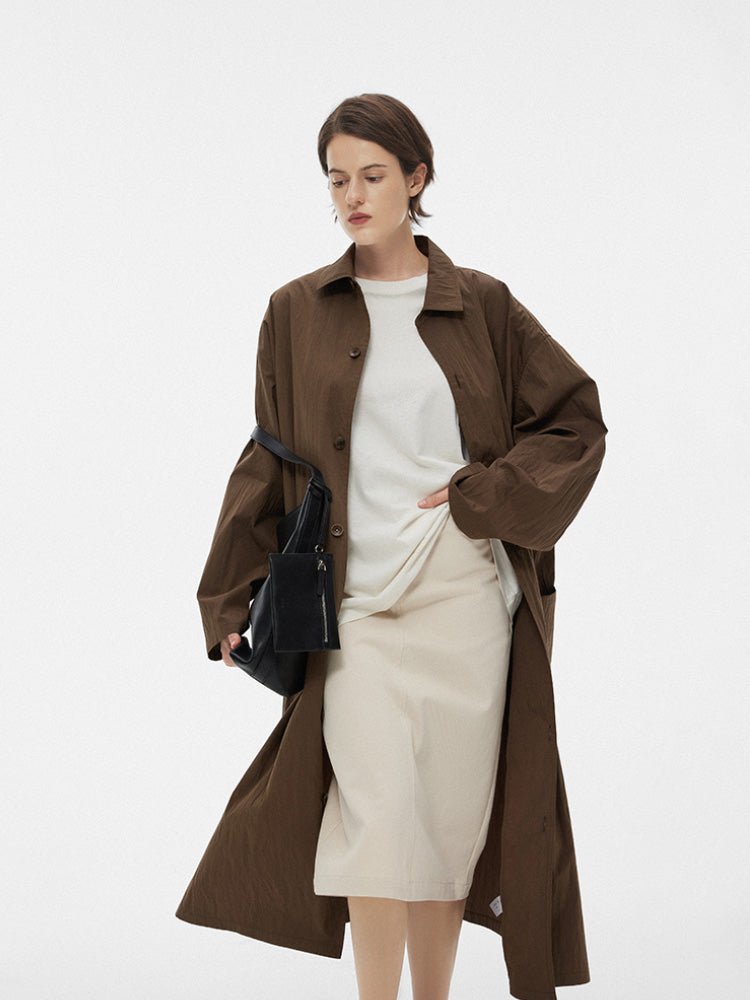 Tiitaa.com × Tiitaa: Thin Windbreaker Jacket(Check Below Same Price With Tmall） runway look in Brown