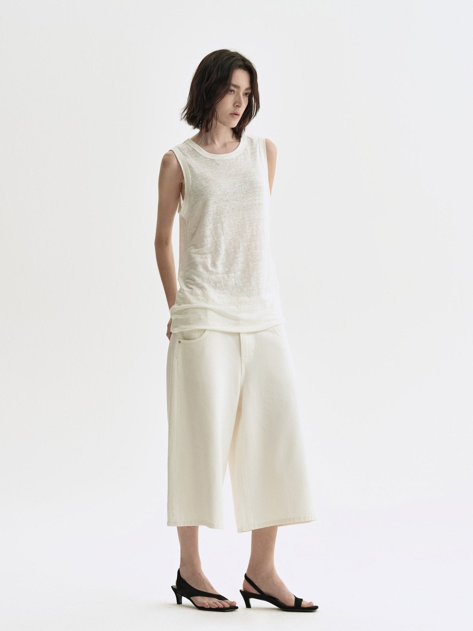 Tiitaa.com × Tiitaa: Straight Jeans Pants(Check Below Same Price With Tmall） runway look in Beige