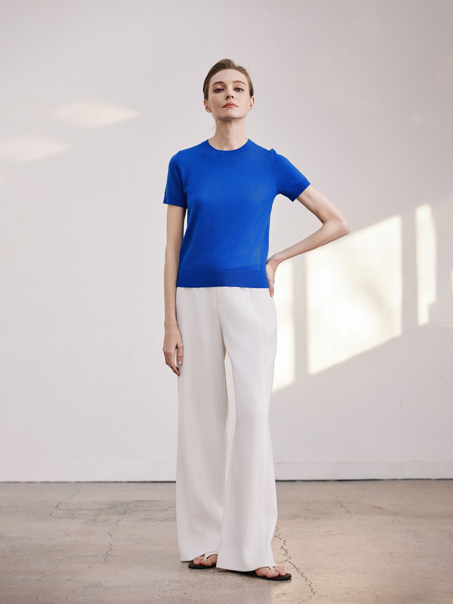 Tiitaa.com × Tiitaa: Slim Short - sleeved Bottom Shirt(Check Below Same Price With Taobao） runway look in 6 - 8