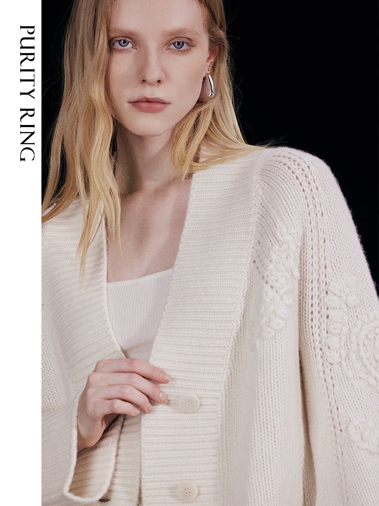 Tiitaa.com × Tiitaa: V - neck Off - shoulder Sweater(Check Below Same Price With Tmall） runway look in F