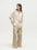 Tiitaa.com × Tiitaa: Textured High - waisted Wide - leg Pants(Check Below Same Price With Tmall） runway look in Khaki