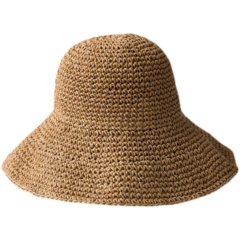 Tiitaa.com × Tiitaa: Retro Crochet Straw Hat runway look in Khaki