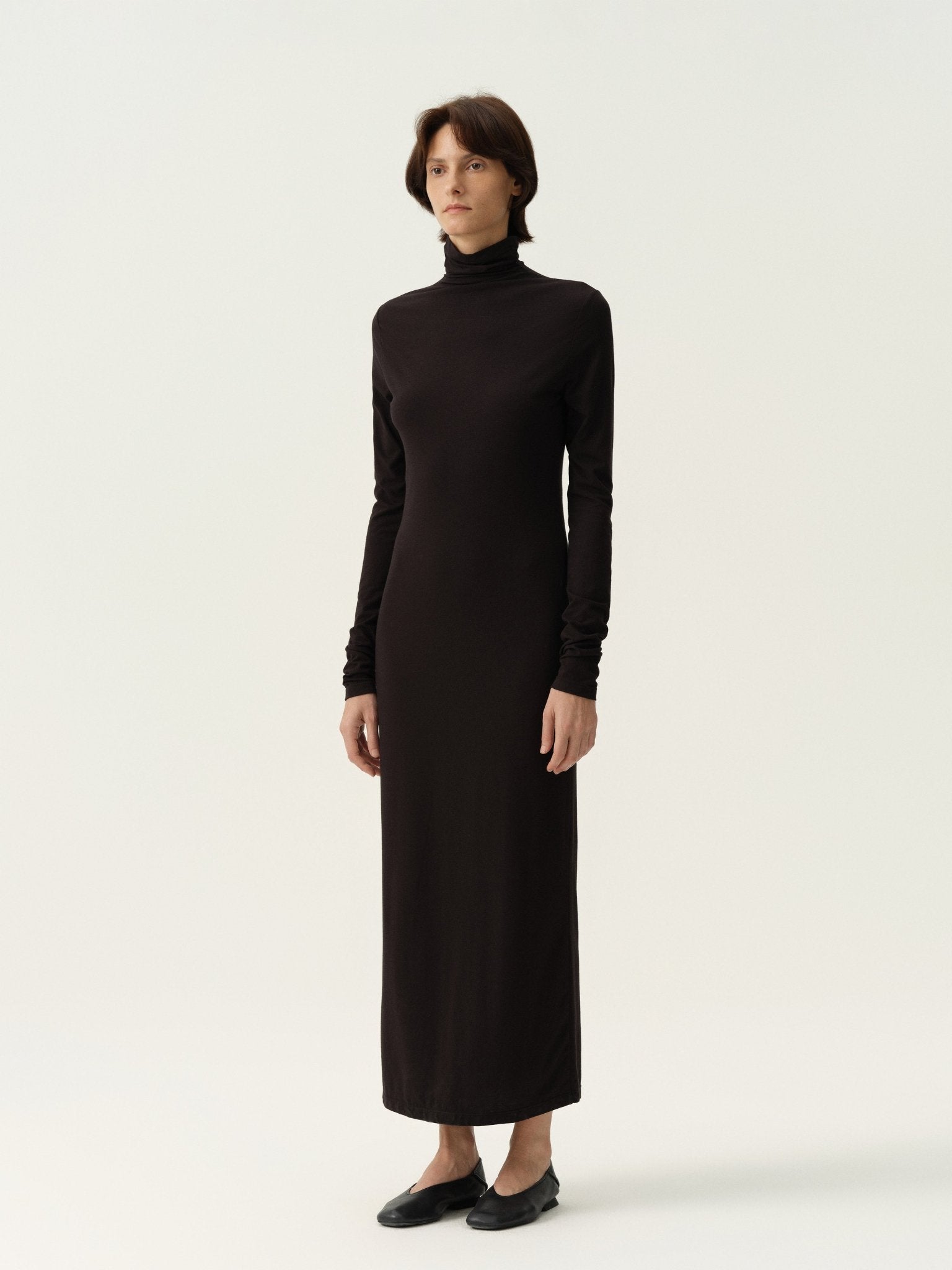 Tiitaa.com × Tiitaa: High Neck Dress(Check Below Same Price With Tmall） runway look in Brown