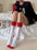 Tiitaa.com × Tiitaa: College Style Colorful Mid - calf Socks runway look in Red&White