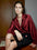 Tiitaa.com × Tiitaa: Glossy Textured Shirt(Check Below Same Price With Tmall） runway look in Burgundy