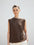Tiitaa.com × Tiitaa: Linen Round Neck Sleeveless Jumper(Check Below Same Price With Taobao） runway look in Brown