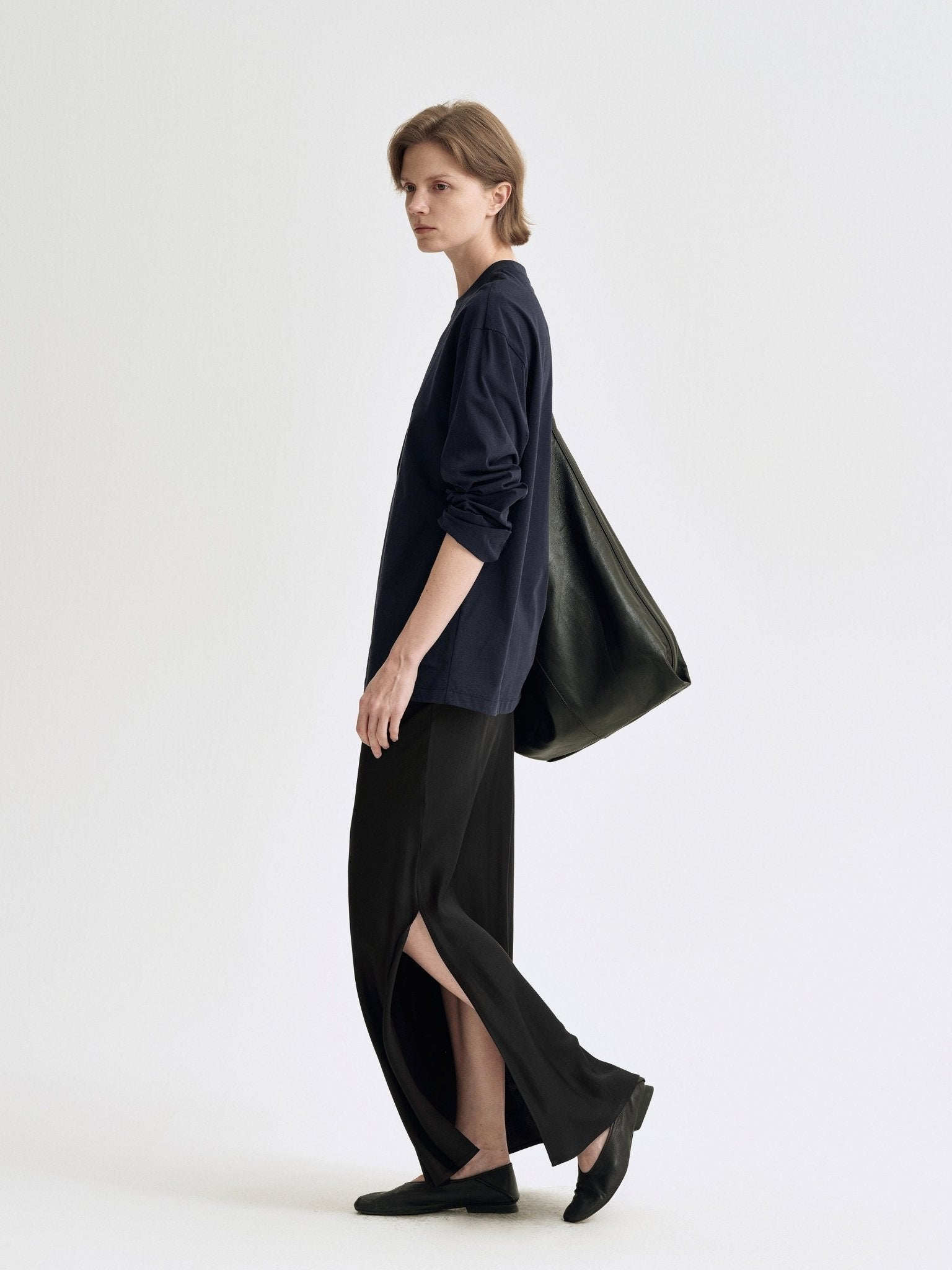 Tiitaa.com × Tiitaa: Mermaid Tail Side Split Halter Skirt(Check Below Same Price With Tmall） runway look in Black