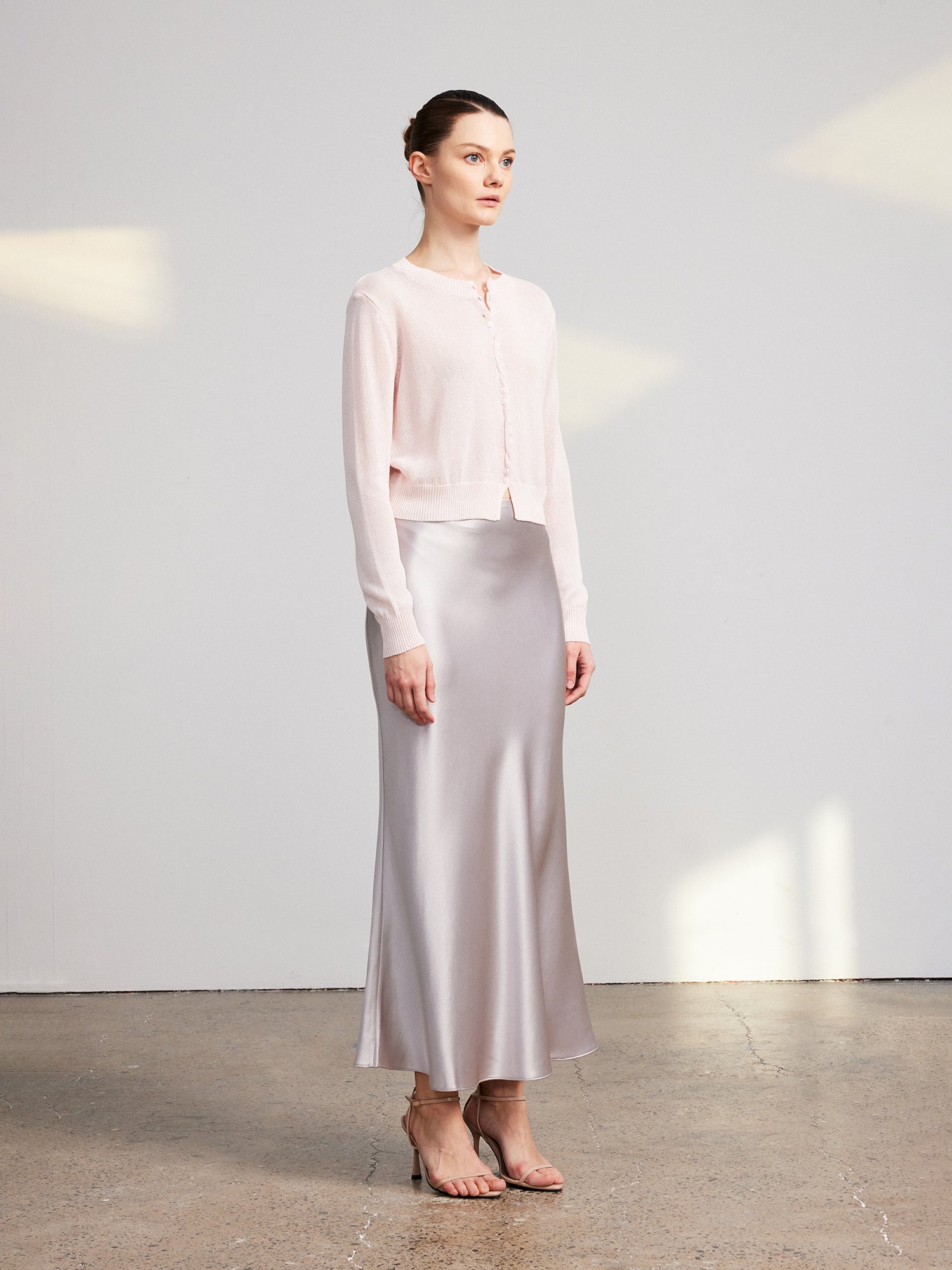 Tiitaa.com × Tiitaa: Fishtail Acetate Satin Long Half Skirt(Check Below Same Price With Taobao） runway look in 6 - 8