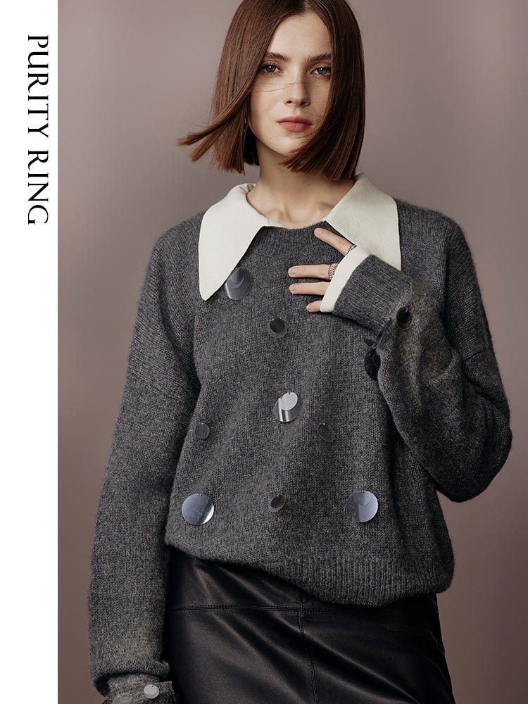 Tiitaa.com × Tiitaa: Sequined Wool Coat(Check Below Same Price With Tmall） runway look in 6 - 8